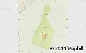 Physical Map of Malhada, lighten