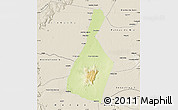 Physical Map of Malhada, shaded relief outside