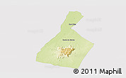 Physical Panoramic Map of Malhada, cropped outside