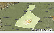 Physical Panoramic Map of Malhada, darken