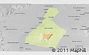 Physical Panoramic Map of Malhada, desaturated