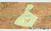 Physical Panoramic Map of Malhada, satellite outside