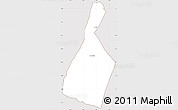 Classic Style Simple Map of Malhada, cropped outside