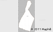 Gray Simple Map of Malhada, cropped outside