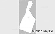 Gray Simple Map of Malhada, single color outside