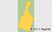 Savanna Style Simple Map of Malhada, cropped outside