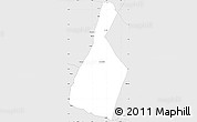 Silver Style Simple Map of Malhada
