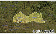 Satellite 3D Map of Medeiros Neto, darken