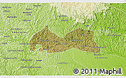 Satellite 3D Map of Medeiros Neto, physical outside