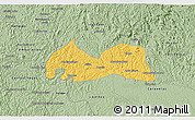 Savanna Style 3D Map of Medeiros Neto