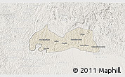 Shaded Relief 3D Map of Medeiros Neto, lighten