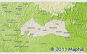 Shaded Relief 3D Map of Medeiros Neto, physical outside