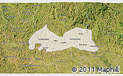 Shaded Relief 3D Map of Medeiros Neto, satellite outside