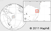 Blank Location Map of Medeiros Neto, highlighted parent region