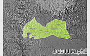 Physical Map of Medeiros Neto, darken, desaturated