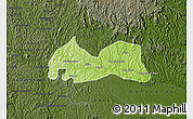 Physical Map of Medeiros Neto, darken