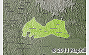Physical Map of Medeiros Neto, darken, semi-desaturated