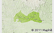 Physical Map of Medeiros Neto, lighten