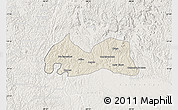Shaded Relief Map of Medeiros Neto, lighten