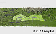 Physical Panoramic Map of Medeiros Neto, darken