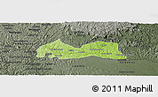 Physical Panoramic Map of Medeiros Neto, darken, semi-desaturated