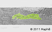 Physical Panoramic Map of Medeiros Neto, desaturated