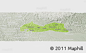 Physical Panoramic Map of Medeiros Neto, lighten, semi-desaturated