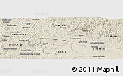 Shaded Relief Panoramic Map of Medeiros Neto