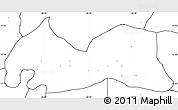 Blank Simple Map of Medeiros Neto, no labels