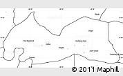 Blank Simple Map of Medeiros Neto
