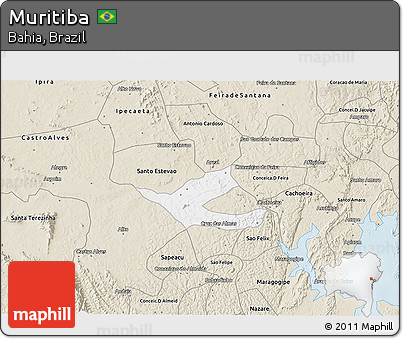 Classic Style 3D Map of Muritiba