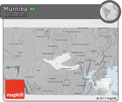 Gray 3D Map of Muritiba