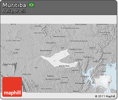 Gray 3D Map of Muritiba