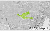 Physical 3D Map of Muritiba, lighten, desaturated