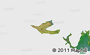 Satellite 3D Map of Muritiba, single color outside