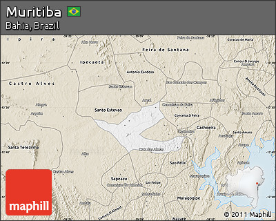 Classic Style Map of Muritiba