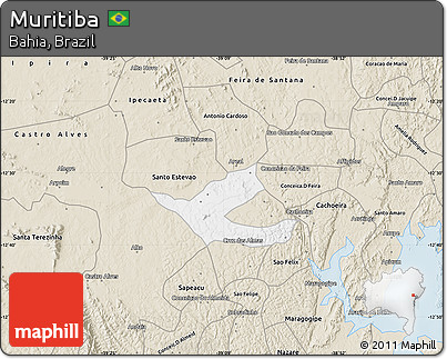 Classic Style Map of Muritiba