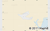 Classic Style Map of Muritiba, single color outside