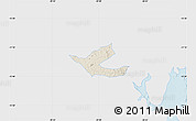 Shaded Relief Map of Muritiba, single color outside