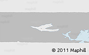 Gray Panoramic Map of Muritiba, single color outside