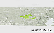 Physical Panoramic Map of Muritiba, lighten, semi-desaturated