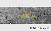 Satellite Panoramic Map of Muritiba, desaturated