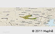 Satellite Panoramic Map of Muritiba, shaded relief outside