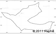 Blank Simple Map of Muritiba, cropped outside