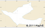 Classic Style Simple Map of Muritiba, single color outside