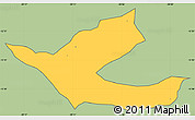 Savanna Style Simple Map of Muritiba, cropped outside