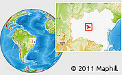 Physical Location Map of Oliveria Dos B., highlighted parent region