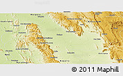 Physical Panoramic Map of Oliveria Dos B.