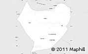Silver Style Simple Map of Palmas de M.a.