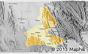 Physical 3D Map of Paramirim, desaturated